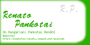 renato pankotai business card